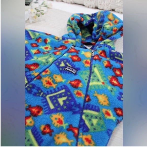 Vintage Patagonia Fleece Bunting (infant size Large) - Picture 5 of 8